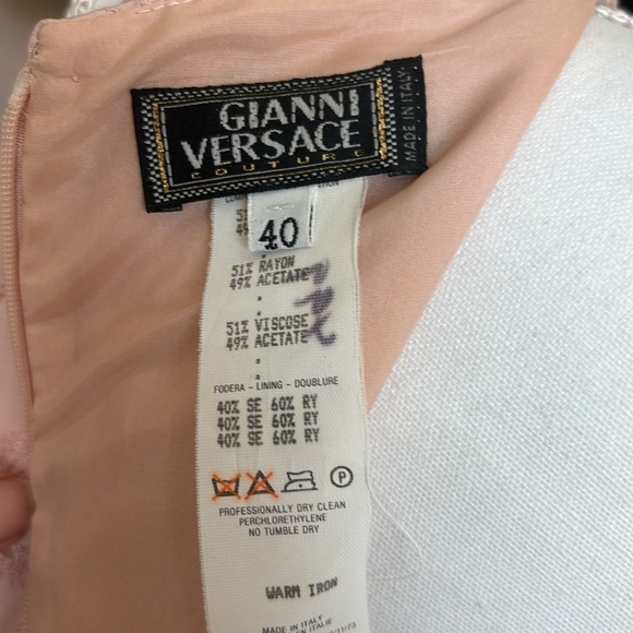 Gianni Versace Couture Vintage 1996 Silk Sheath Midi Dress - Picture 5 of 6